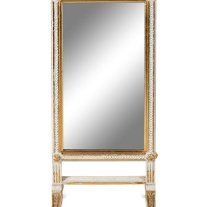 A Louis XVI Style Painted Mirror Inset 346656