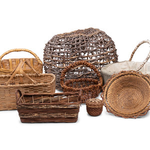 A Group of Eight Baskets Length 34666f