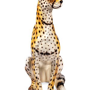 An Italian Ceramic Cheetah 20th 346684