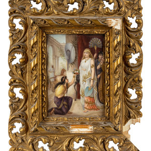 A Continental Porcelain Plaque 346680