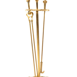 A Set of Louis XV Style Gilt Bronze