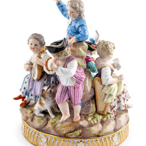 A Meissen Porcelain Figural Group
Late