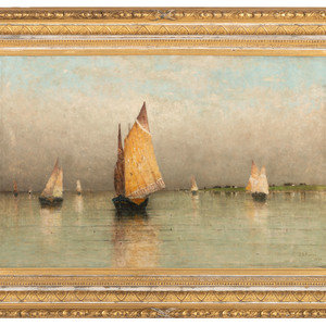 John B. Botto (American, 19th Century)
Sailboats
oil