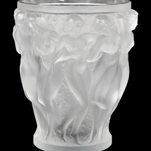 A Lalique Bacchantes Vase Height 3466ed