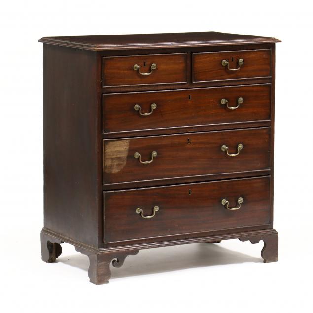 GEORGE III MAHOGANY CHEST OF DRAWERS 346737