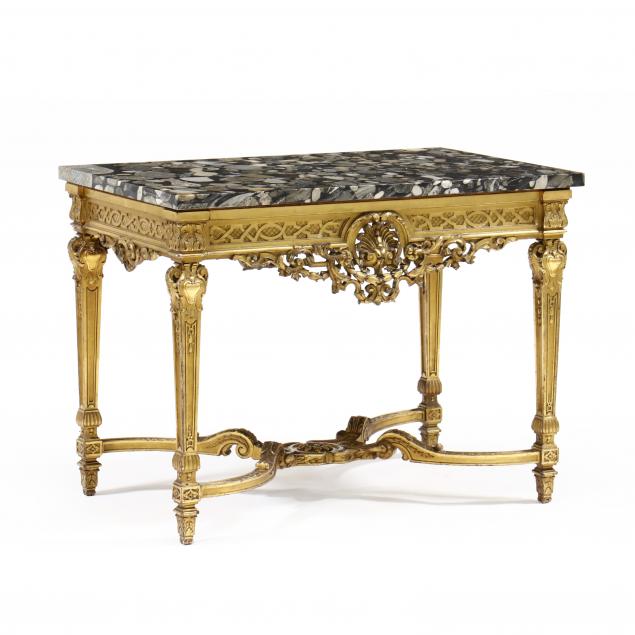 LOUIS XV STYLE STONE TOP CENTER 3467aa