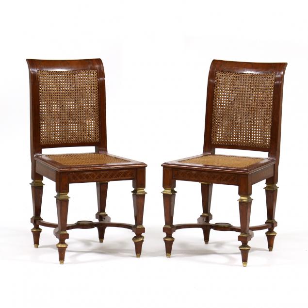 PAIR OF LOUIS XVI STYLE PARQUETRY 3467bb