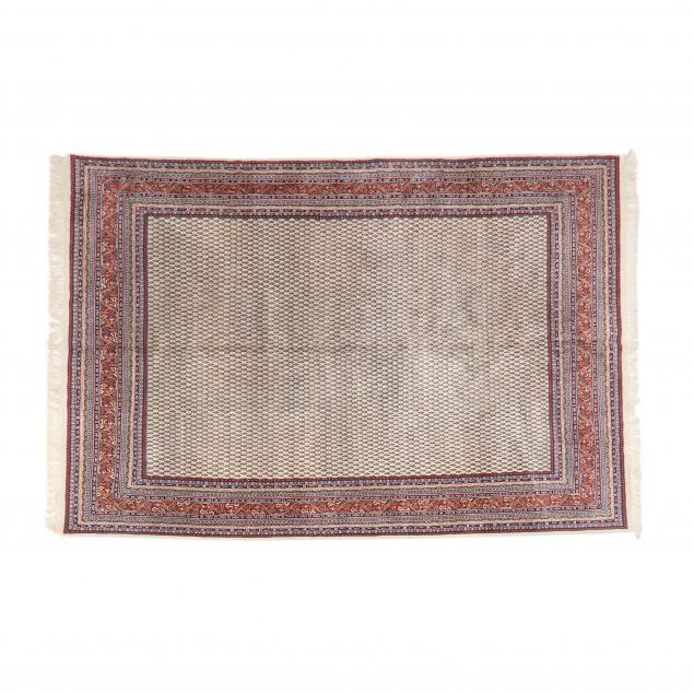 INDO MIR CARPET Ivory field with a lattice