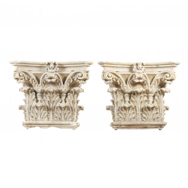 PAIR OF VINTAGE CORINTHIAN PILASTER