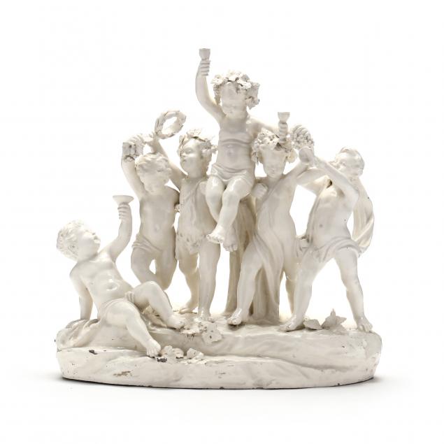 CAPODIMONTE STYLE SCULPTURE OF