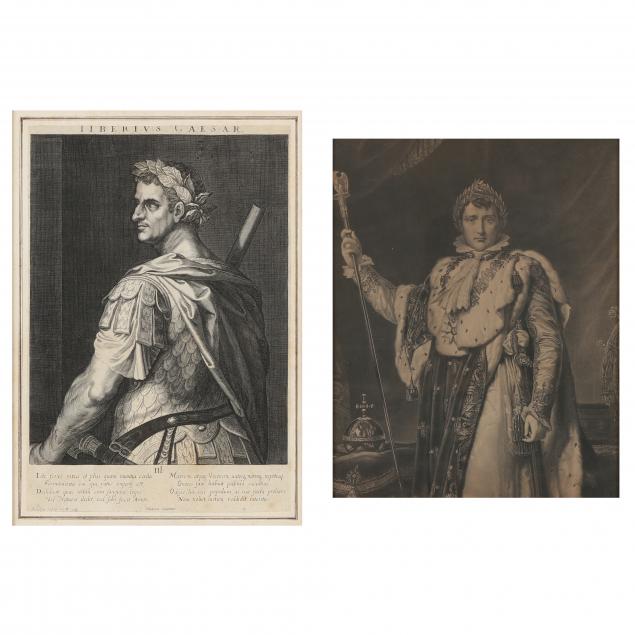 TWO EARLY PORTRAIT ENGRAVINGS,