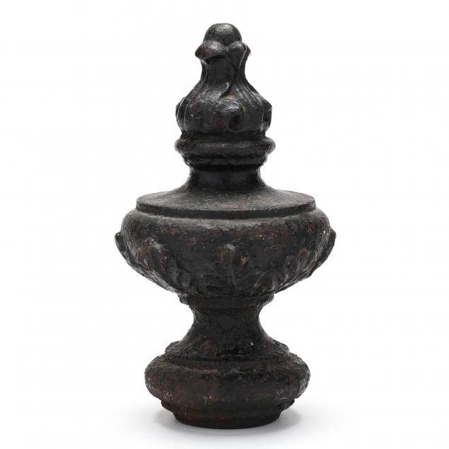 ANTIQUE CONTINENTAL CAST IRON FINIAL 346845