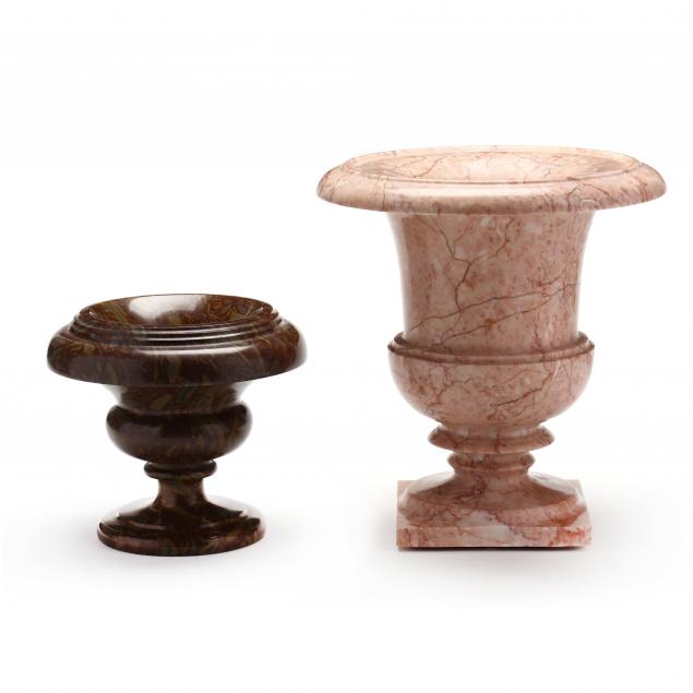 TWO CLASSICAL STYLE MARBLE URNS 346843