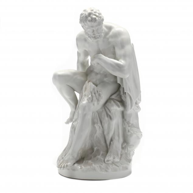 KPM WHITE GLAZED PORCELAIN SCULPTURE  3468e4