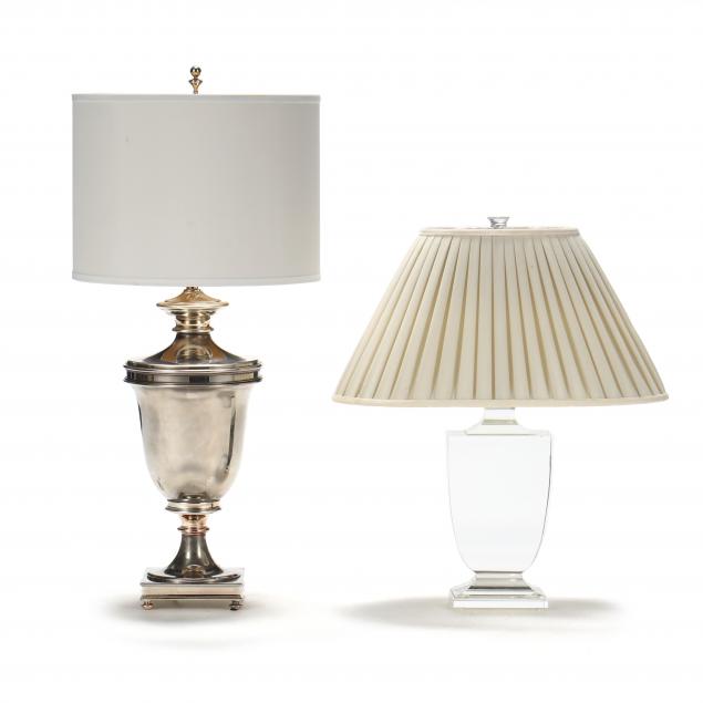 TWO RESTORATION HARDWARE TABLE LAMPS