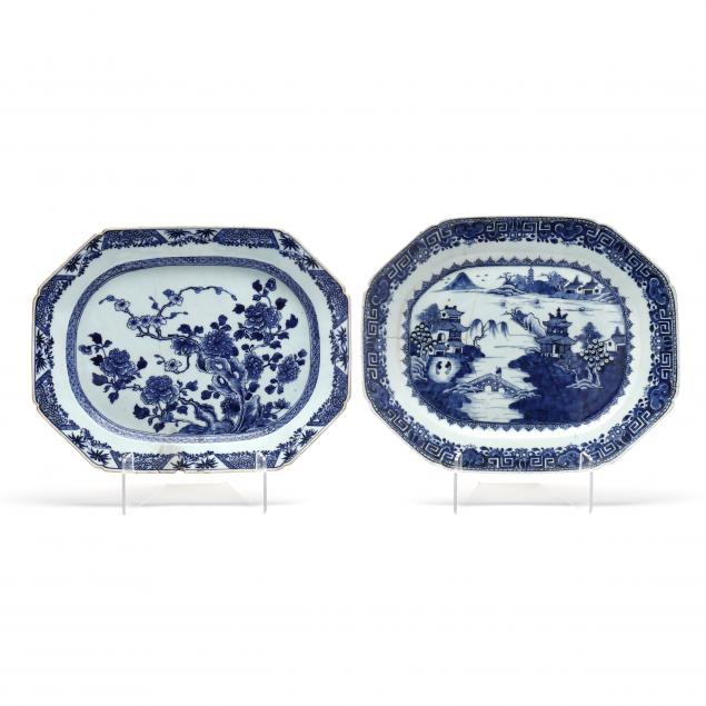 TWO CHINESE EXPORT PORCELAIN BLUE 346927