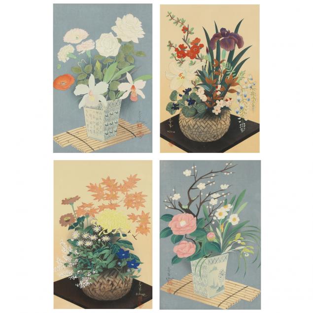 BAKUFU OHNO (JAPANESE, 1888-1976), FLOWERS