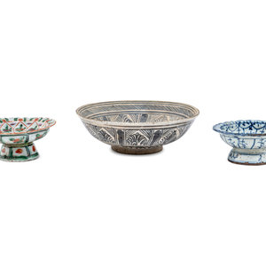 Three Chinese Porcelain Offering