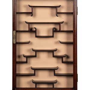 A Chinese Hardwood Displaying Cabinet of 3469e9