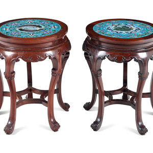 A Matched Pair of Chinese Cloisonn  346a11