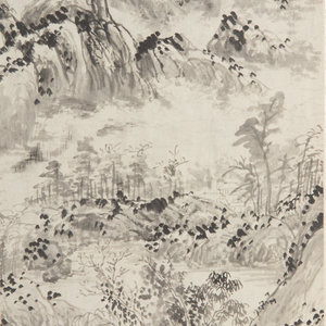 Zhang Qia Chinese 1718 1799 Landscape ink 346a78