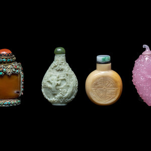 Four Chinese Snuff Bottles 20th 346a97