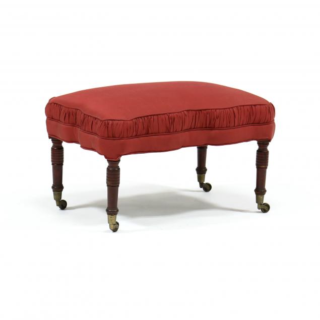 ANTIQUE FRENCH SHAPED FOOTSTOOL