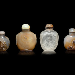 Four Chinese Hardstone Snuff Bottles
19TH-20TH