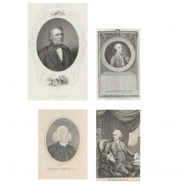 FOUR ANTIQUE PORTRAIT ENGRAVINGS 346acd