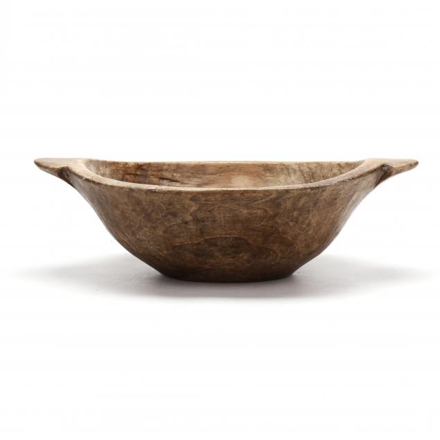 PRIMITIVE CARVED WOOD MIXING BOWL