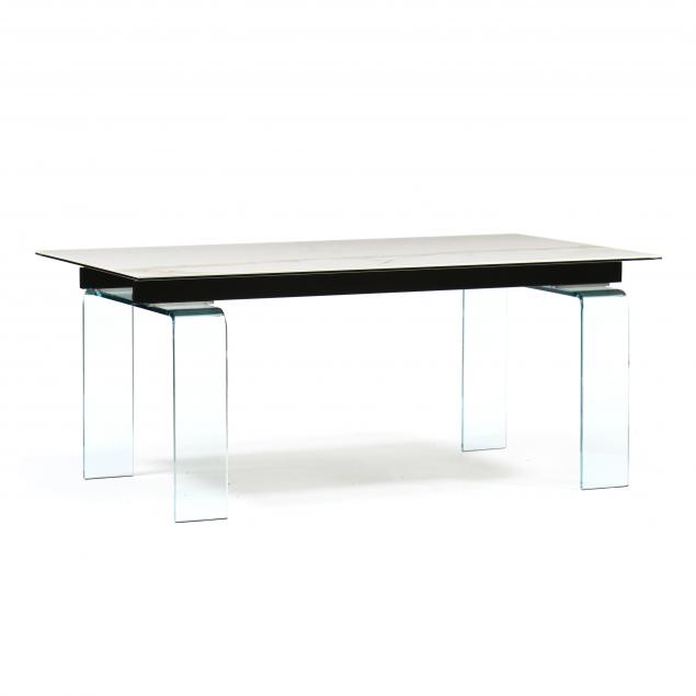 CONTEMPORARY GLASS DINING TABLE 346b0c