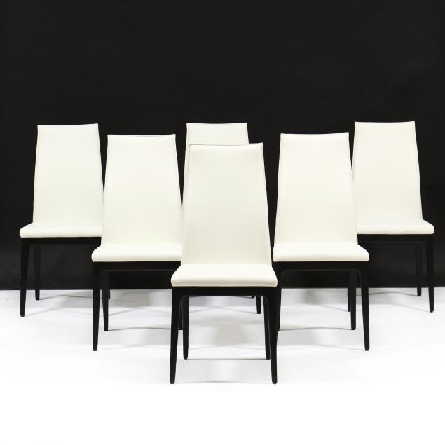 SET OF SIX CONTEMPORARY LEATHER 346b0d