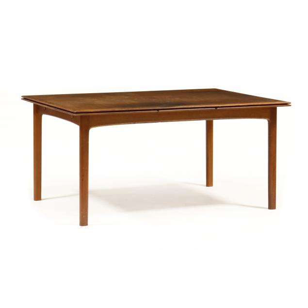 VINTAGE DANISH MODERN TEAK DINING TABLE