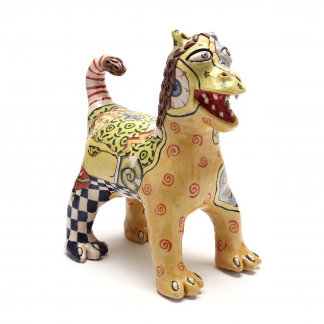 STACY LAMBERT NC FOLK ART LION 346b31