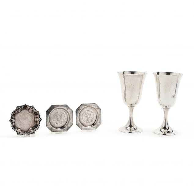 FIVE STERLING SILVER DINING ACCESSORIES 346c75