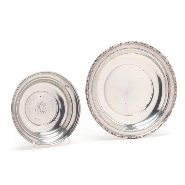 TWO AMERICAN STERLING SILVER ROUND