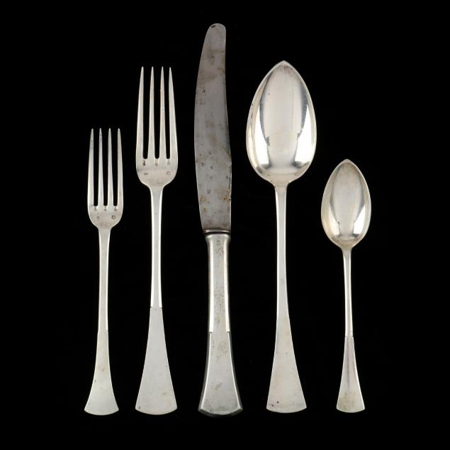 ANTIQUE 800 SILVER FLATWARE SET 346cd0