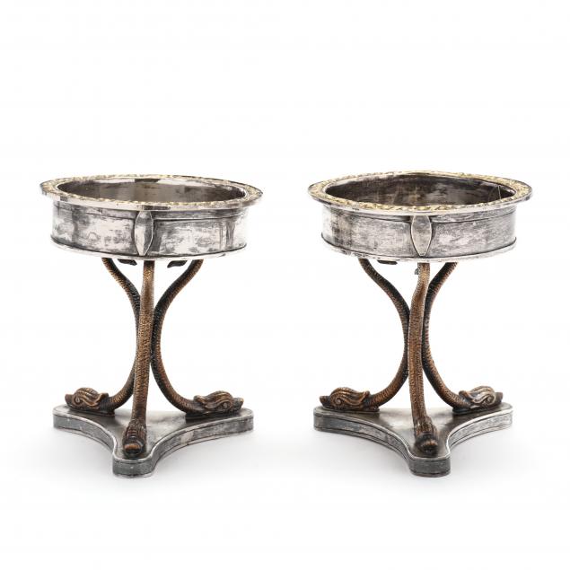 A PAIR OF AUSTRIAN SILVER MASTER