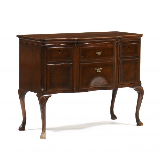 GEORGE II STYLE BANDED WALNUT SERVER 346d14