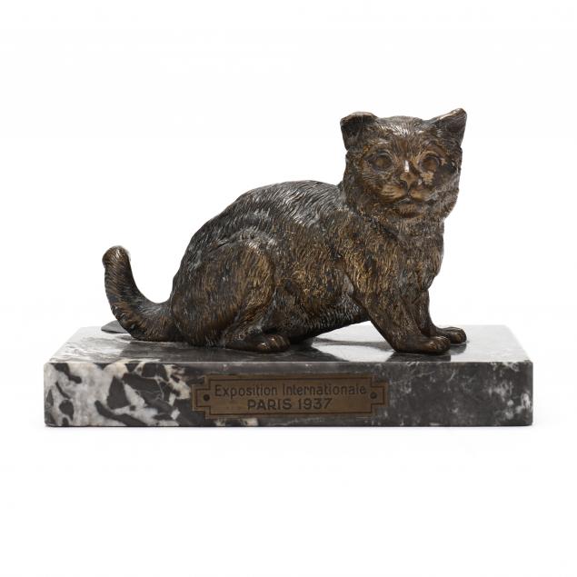 AUSTRIAN BRONZE CAT 20th century  346d4e