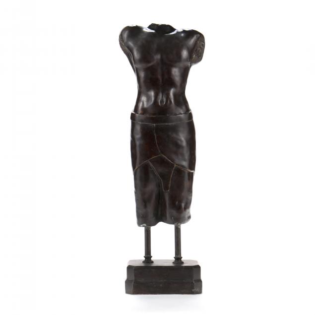 A BRONZE TORSO IN THE ANCIENT EGYPTIAN