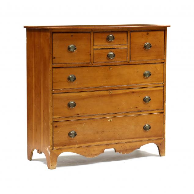 NEW ENGLAND PINE SEMI-TALL CHEST