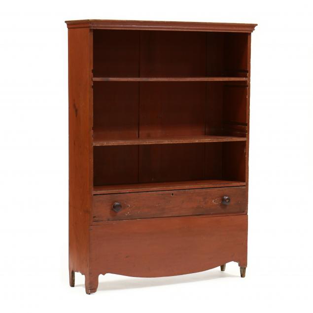 NEW ENGLAND RED WASH BOOKSHELF 346d7f