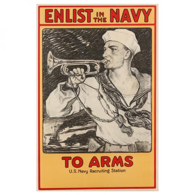 VINTAGE WWI POSTER ENLIST IN 346dc6