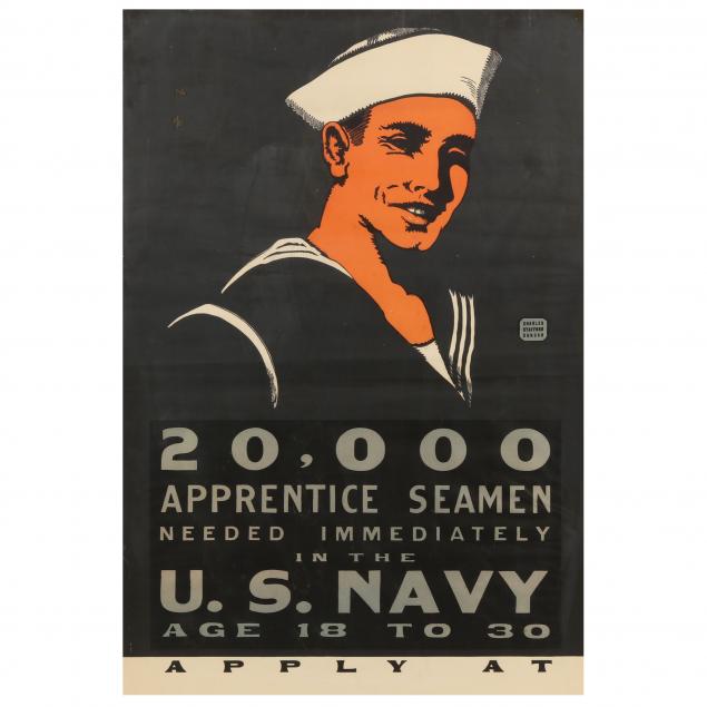 VINTAGE WWI POSTER 20 000 APPRENTICE 346dc5