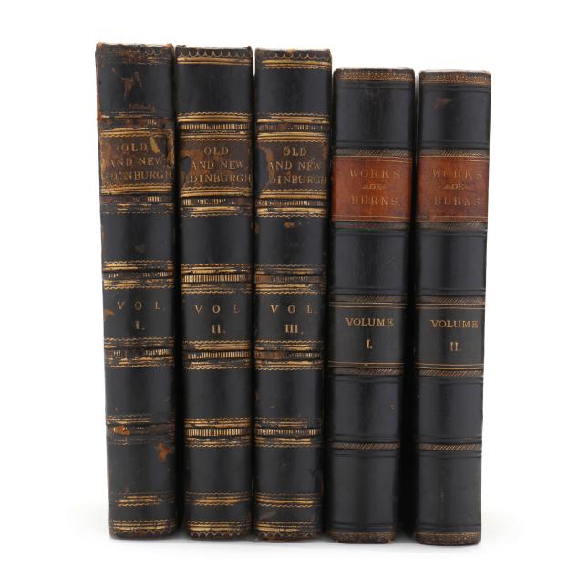 TWO ANTIQUE SETS OF BOOKS WITH