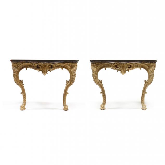 PAIR OF ITALIAN ROCOCO STYLE FAUX