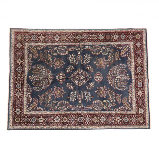 INDO SAROUK CARPET Blue field with