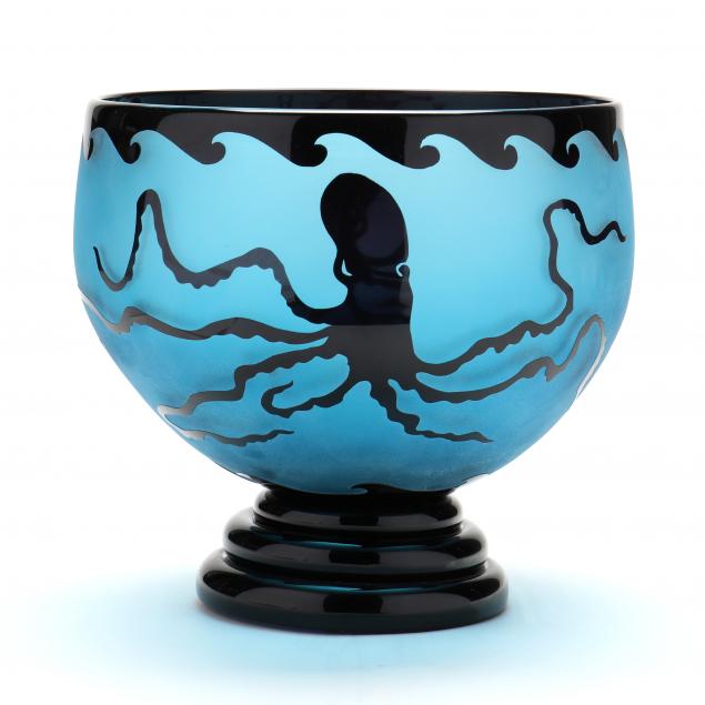 CORREIA CAMEO GLASS OCTOPUS PEDESTAL 346e1e