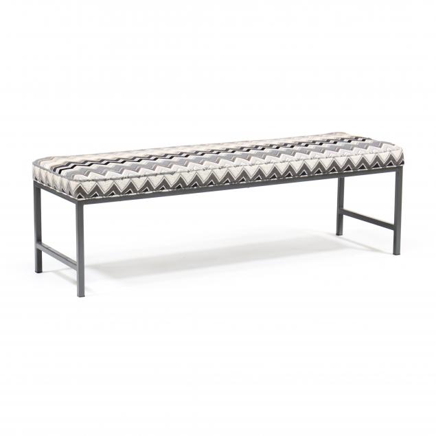 MODERNIST UPHOLSTERED BENCH Late 346e92